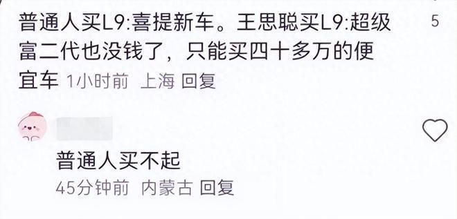 王思聪花40万买国产车,疑找熟人优惠3万被调侃