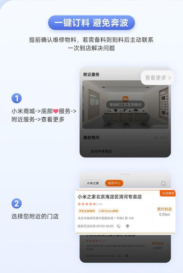 小米之家服务升级：排队人数在线显示、物料情况实时可视