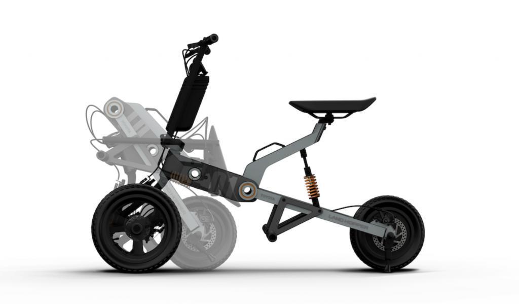 丰田展示LAND HOPPER电动车：采用折叠设计，可放入汽车后备箱