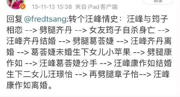 揭秘汪峰章子怡离婚的真实内幕