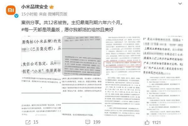 小米法务起诉12名“黑子” 主犯最高判半年 汤家凤危