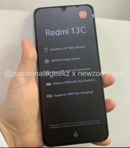 小米 Redmi 13C 手机照片曝光：6.74 英寸屏幕、5000 万像素主摄