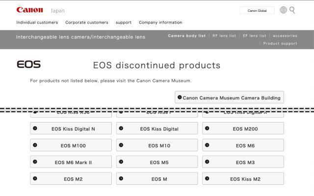 佳能 EOS-M 系列相机停产，官网已无法购买