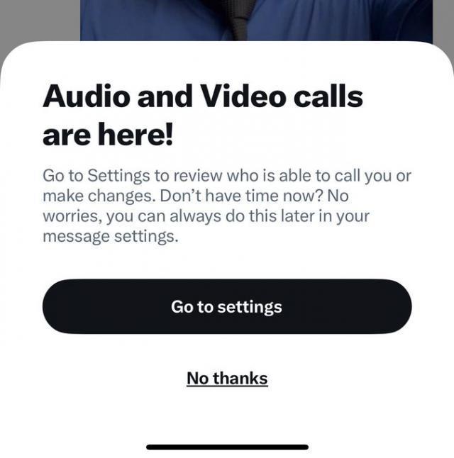 社交媒体平台X（推特）正式推出音频和视频通话功能