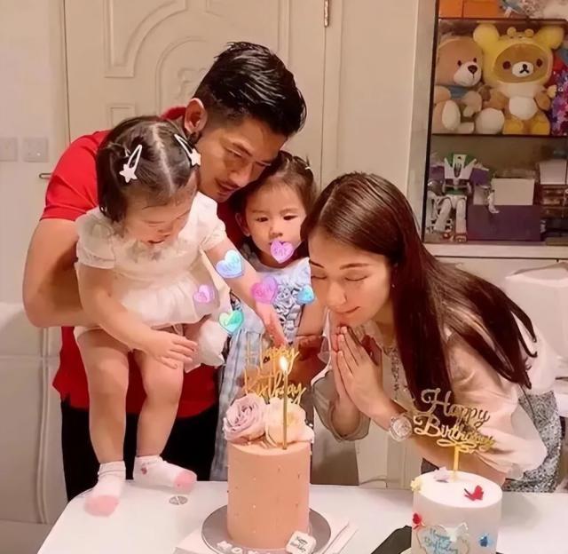 方媛晒全家福为郭富城庆生，两女儿正脸出镜