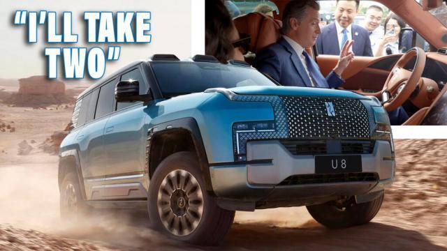 美国加州州长体验比亚迪仰望 U8，表示想买两辆