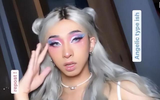 伊能静儿子引争议，穿黑色透视装暴露底裤，男扮女装很辣眼