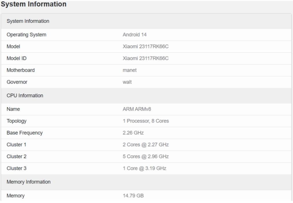 消息称小米Redmi K70机型搭载骁龙8 Gen 2处理器