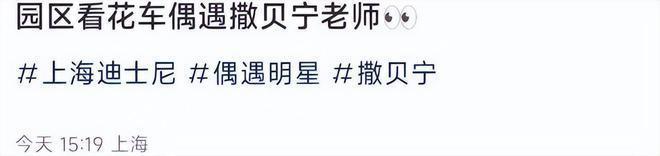 撒贝宁一家游迪士尼席地而坐 龙凤胎儿女正脸曝光