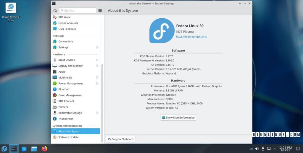 Fedora 39 正式版发布：暂用 Linux 6.5 内核、搭载 GNOME 45