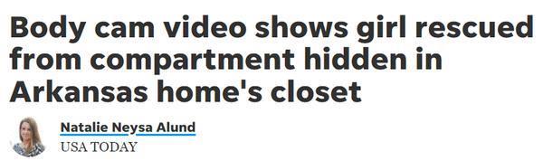 将5岁女孩藏匿狭小密室 男子被控重罪