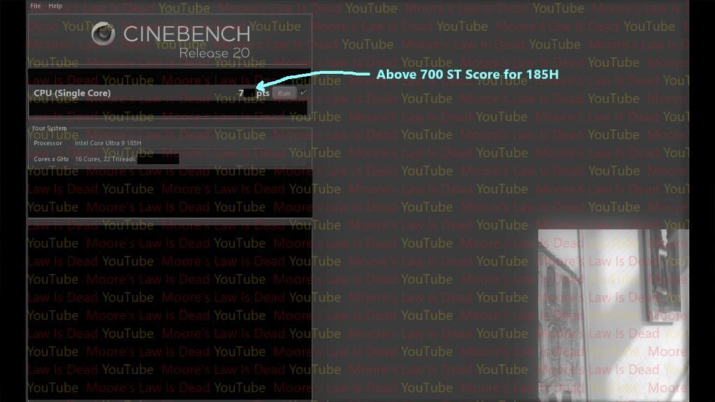 主打更低功耗，英特尔 Core Ultra 9 185H 处理器跑分曝光