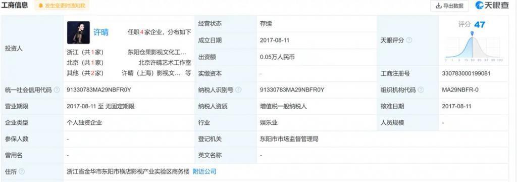 啥情况？许晴独资工作室被执行624万元，除此之外其余三家已注销