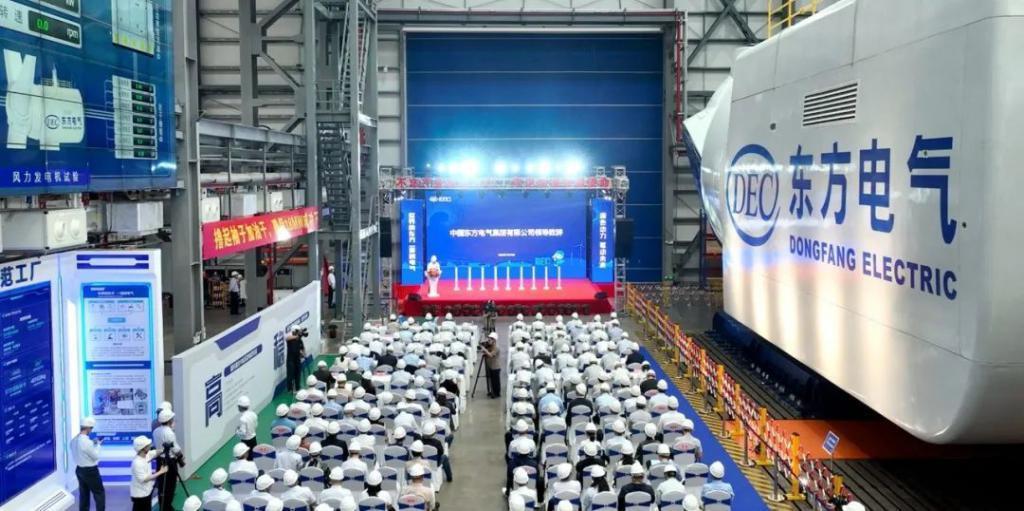 全球最大 18 兆瓦直驱海上风电机组在福建下线