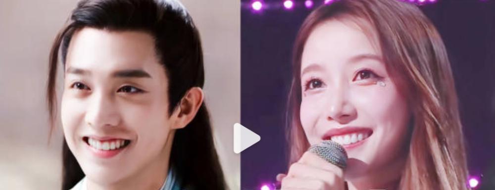 男女明星共用一张脸，不能说是一模一样，但也让人傻傻分不清