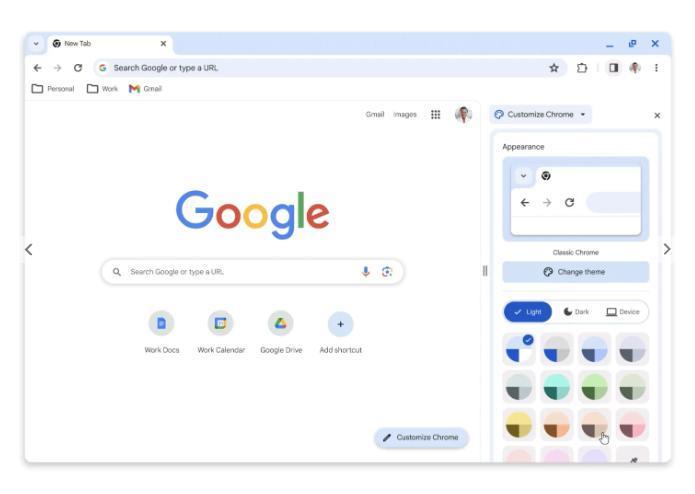 谷歌Chrome浏览器Material You设计已广泛推出，增加众多圆角元素