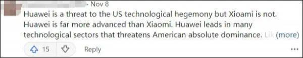 为什么华为被美国制裁，中企小米却没有？国外网友的回答火了