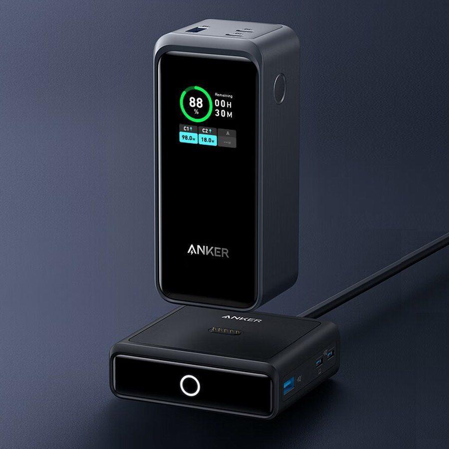 200W输出，磁吸底座放下即充，AnkerPrime 20000毫安充电宝强悍登场