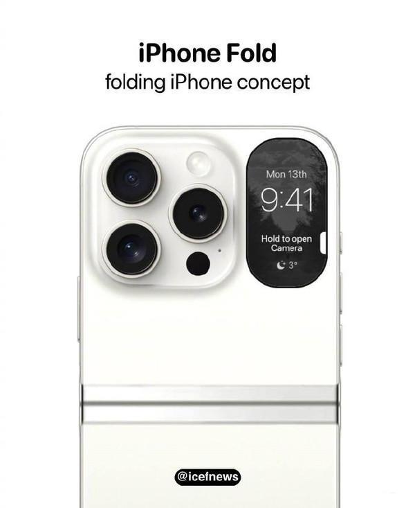 iPhone折叠屏手机概念图曝光 网友称这设计打不赢国产