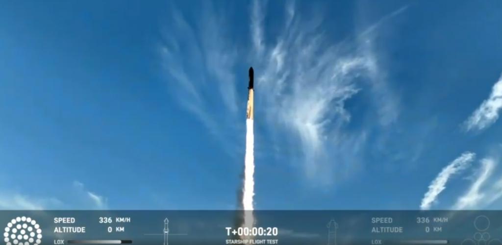 马斯克再战人类最强火箭，SpaceX 星舰第二次飞行测试发射升空