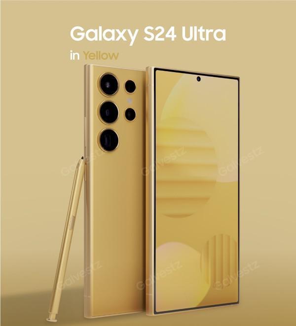 三星S24 Ultra渲染图曝光 黄金配色 这颜值妥妥卖爆