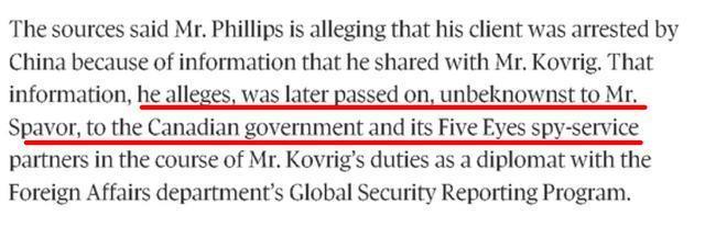 曾被中国逮捕的两个加拿大间谍闹内讧了！