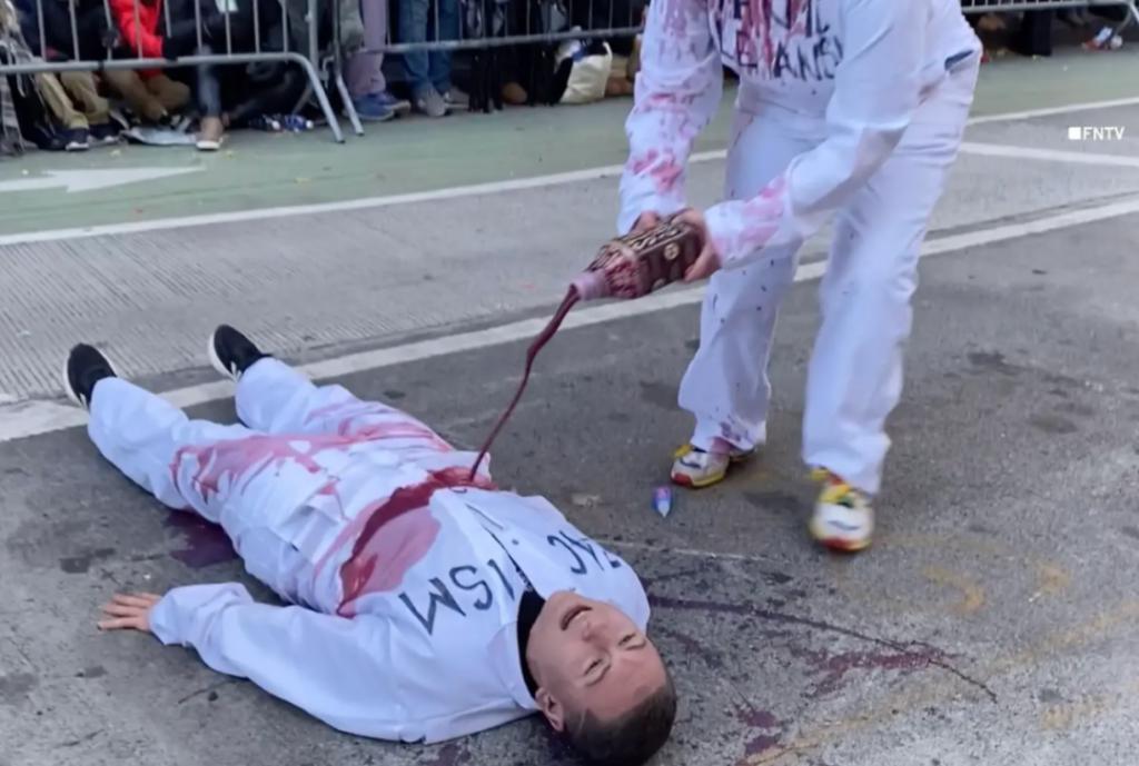 纽约感恩节大游行，数百万人涌上街头，亲巴抗议者被捕（视频多图）