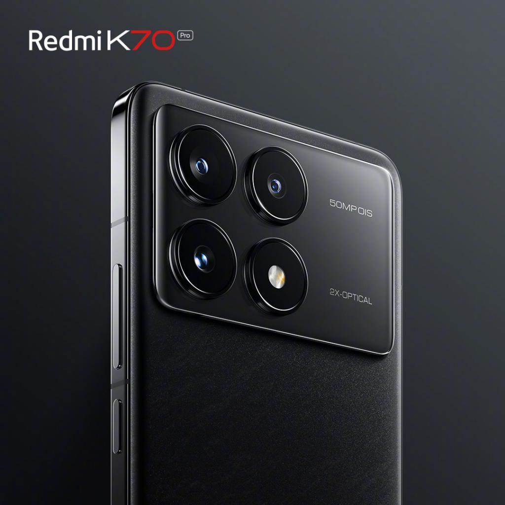 小米Redmi K70 Pro手机外观预热：后盖上方采用1.3mm高透玻璃
