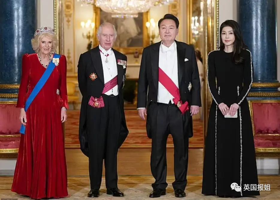 英王室为韩总统办奢华国宴！最抢镜的是凯特王妃的红衣美腿