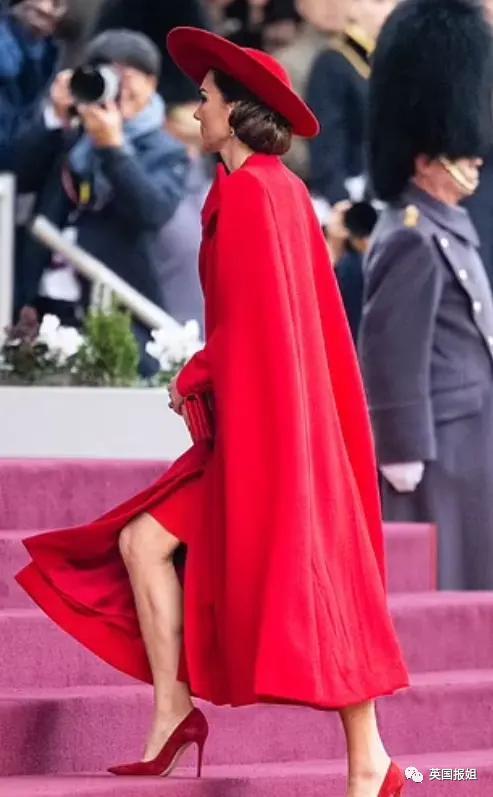 英王室为韩总统办奢华国宴！最抢镜的是凯特王妃的红衣美腿