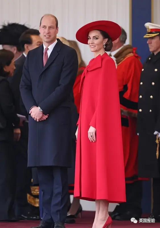 英王室为韩总统办奢华国宴！最抢镜的是凯特王妃的红衣美腿