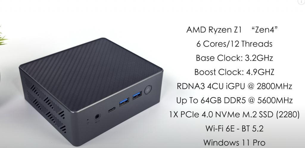 首款锐龙 Z1 迷你 PC 通过基准测试：功率 40W
