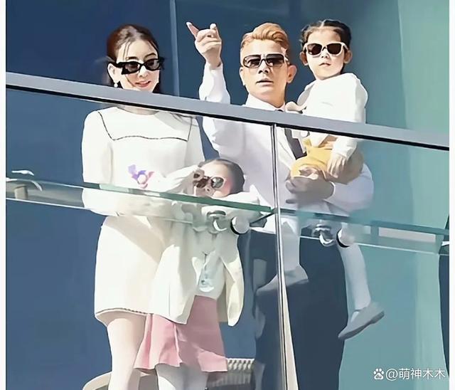 郭富城一家现身赛马场，女儿很黏爸爸，方媛鼻子引热议