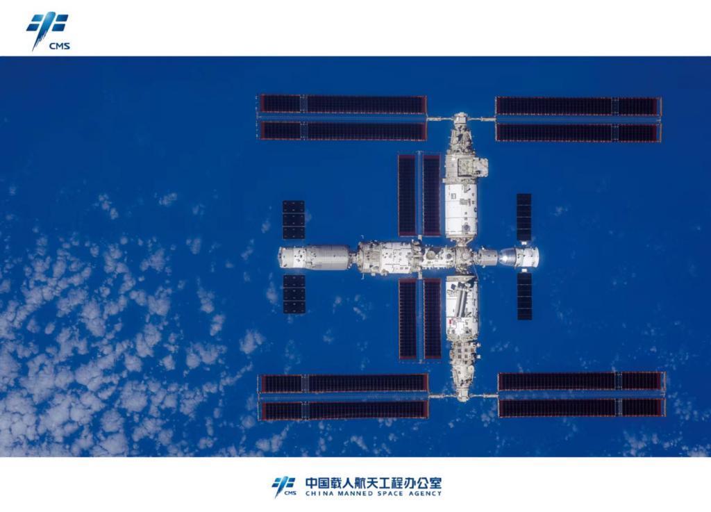 中国空间站全貌高清图像首次公布
