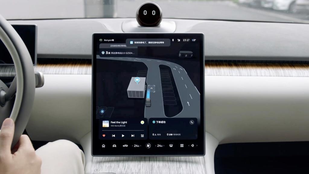 华为、理想之后，蔚来汽车晒出夜间无人领航换电技术演示视频