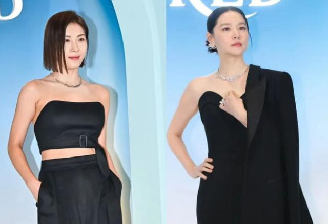 女神同台亮相：52岁李英爱优雅贵气，45岁河智苑展示好身材！