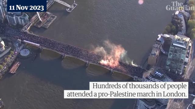 伦敦发生了，约30万人！