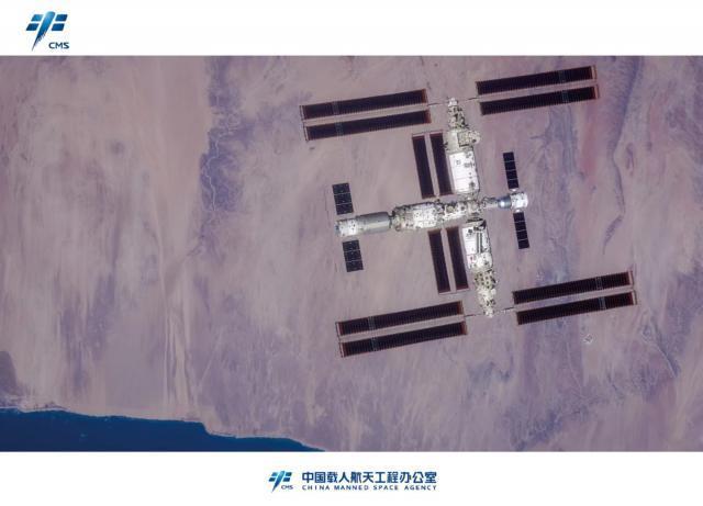 中国空间站全貌高清图像首次公布