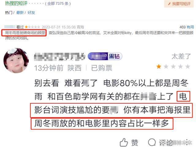一场金鸡奖彻底毁了周冬雨！没了路人缘，三金影后照样票房扑街