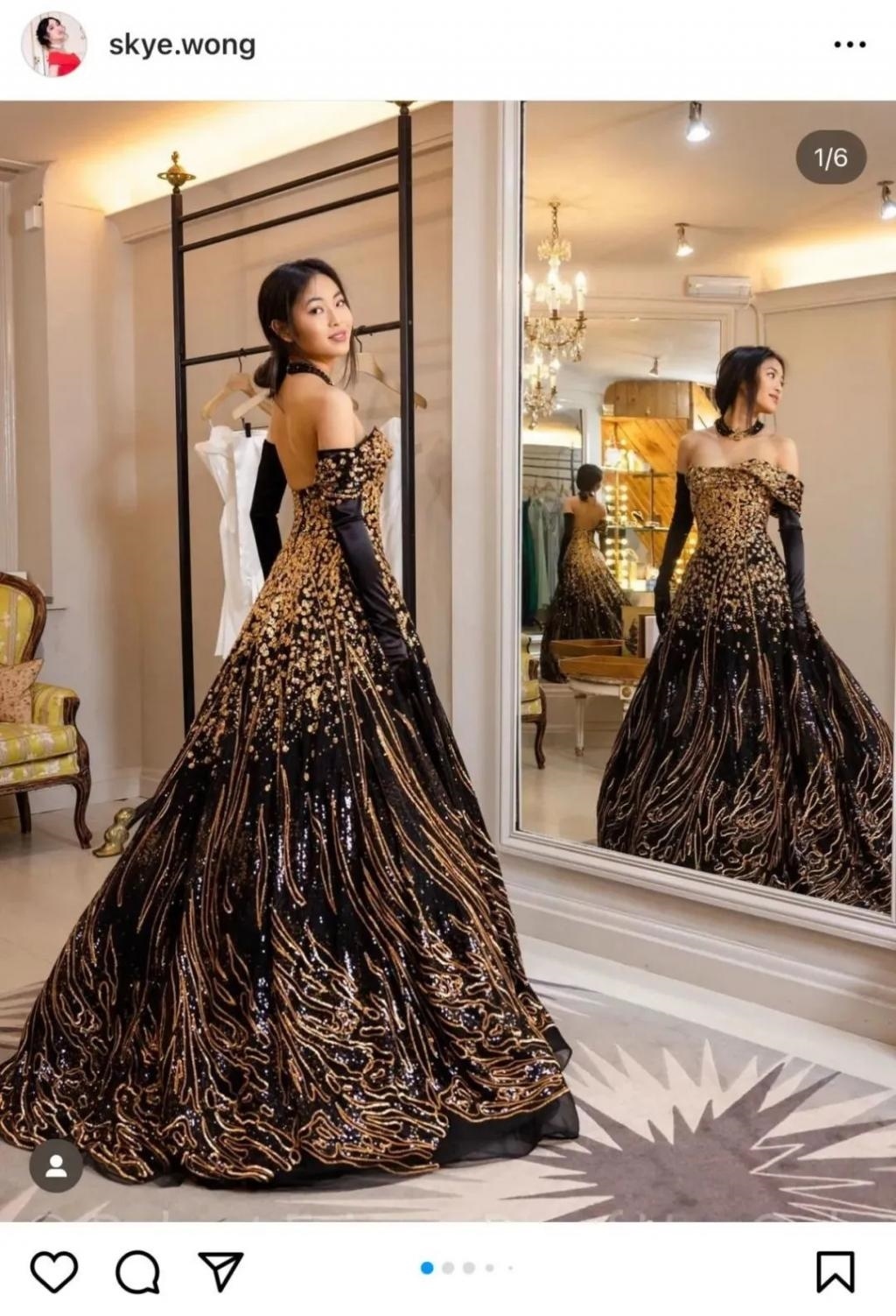 还记得巴黎名媛舞会吗？她穿着中国红走出去了？