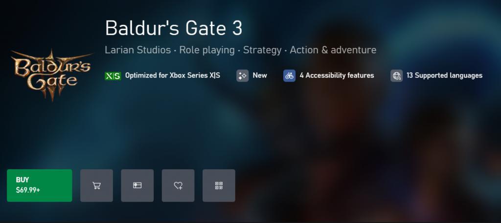 TGA 2023 年度最佳游戏，《博德之门 3》Xbox Series X/S 版发售