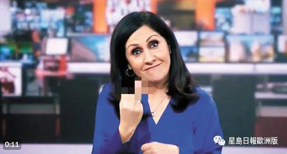 BBC女主播竖中指 称直播时闹乌龙