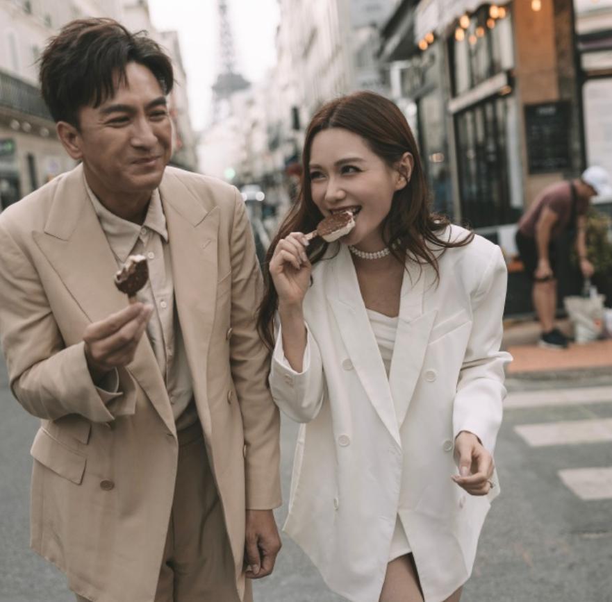 马国明妻子汤洛雯腰线显粗疑怀孕，婚礼排场完胜前任