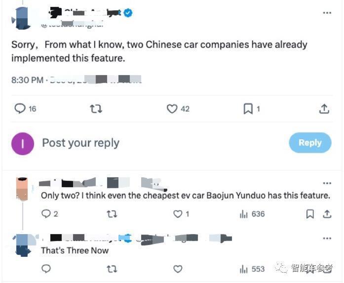 马斯克剧透特斯拉无人泊车，网友：落后中国汽车了