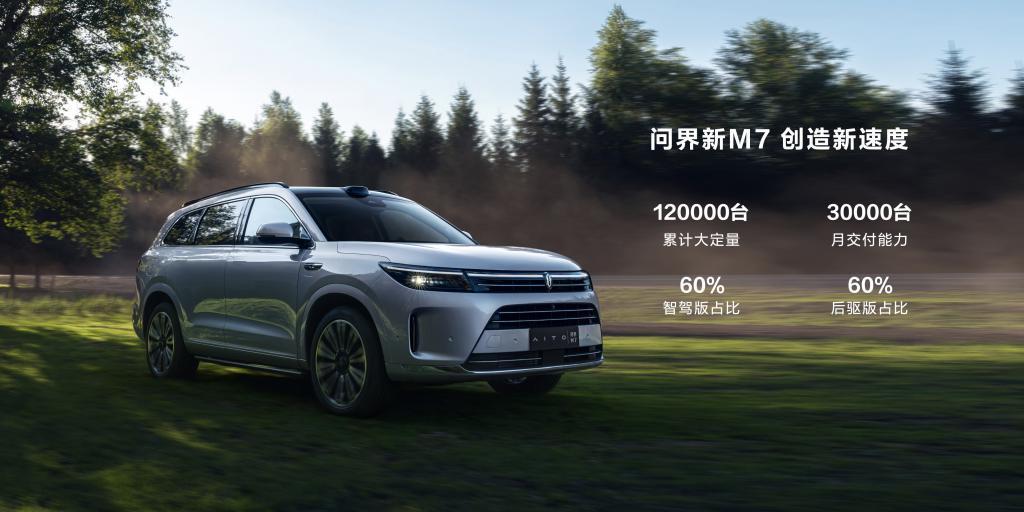 46.98万，超5.4万订单，华为曝「地表最强SUV」问界 M9