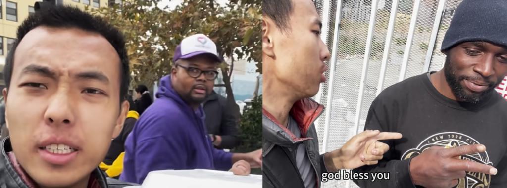 有一百万网友，每天都在看他要饭。