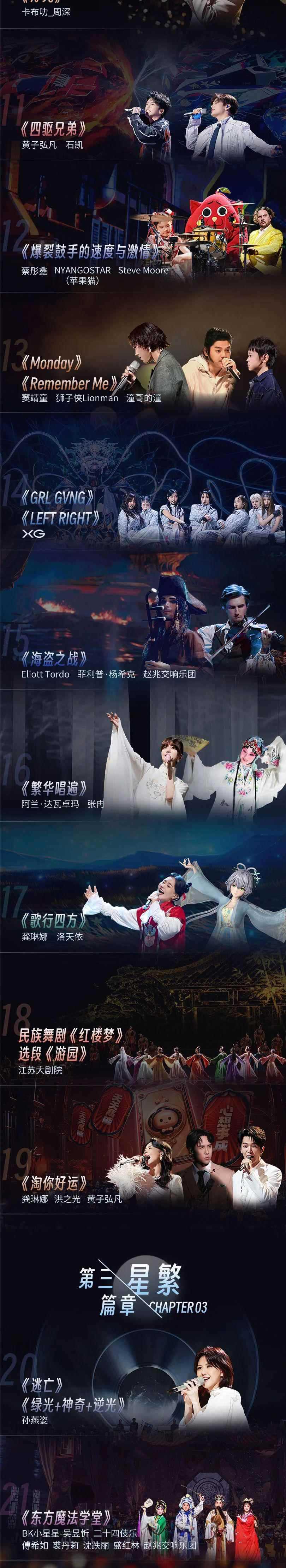 B站2023跨年晚会节目单:陶喆、孙燕姿等演唱,猫和老鼠等上场