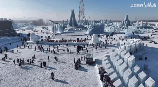 北方人的玩雪大赛，看呆了多少南方麻瓜