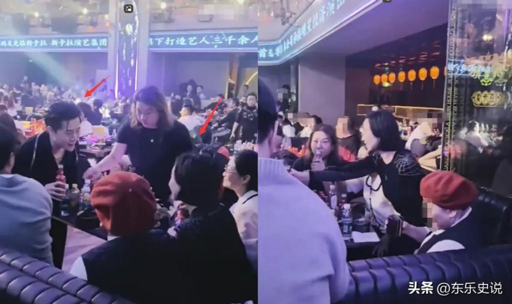 何超琼现身哈尔滨酒吧，一杯酒彰显江湖霸气，谢霆锋对其鞠躬
