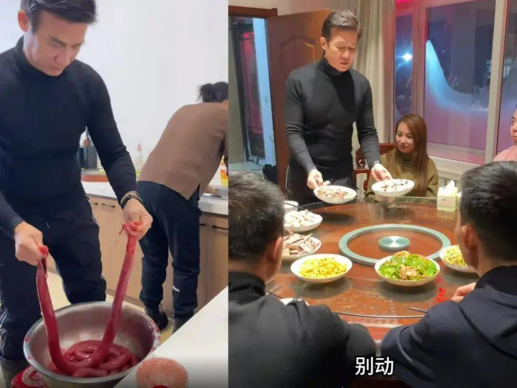 64岁港星内地农村杀猪大秀厨艺，曾因“父女恋”惹争议